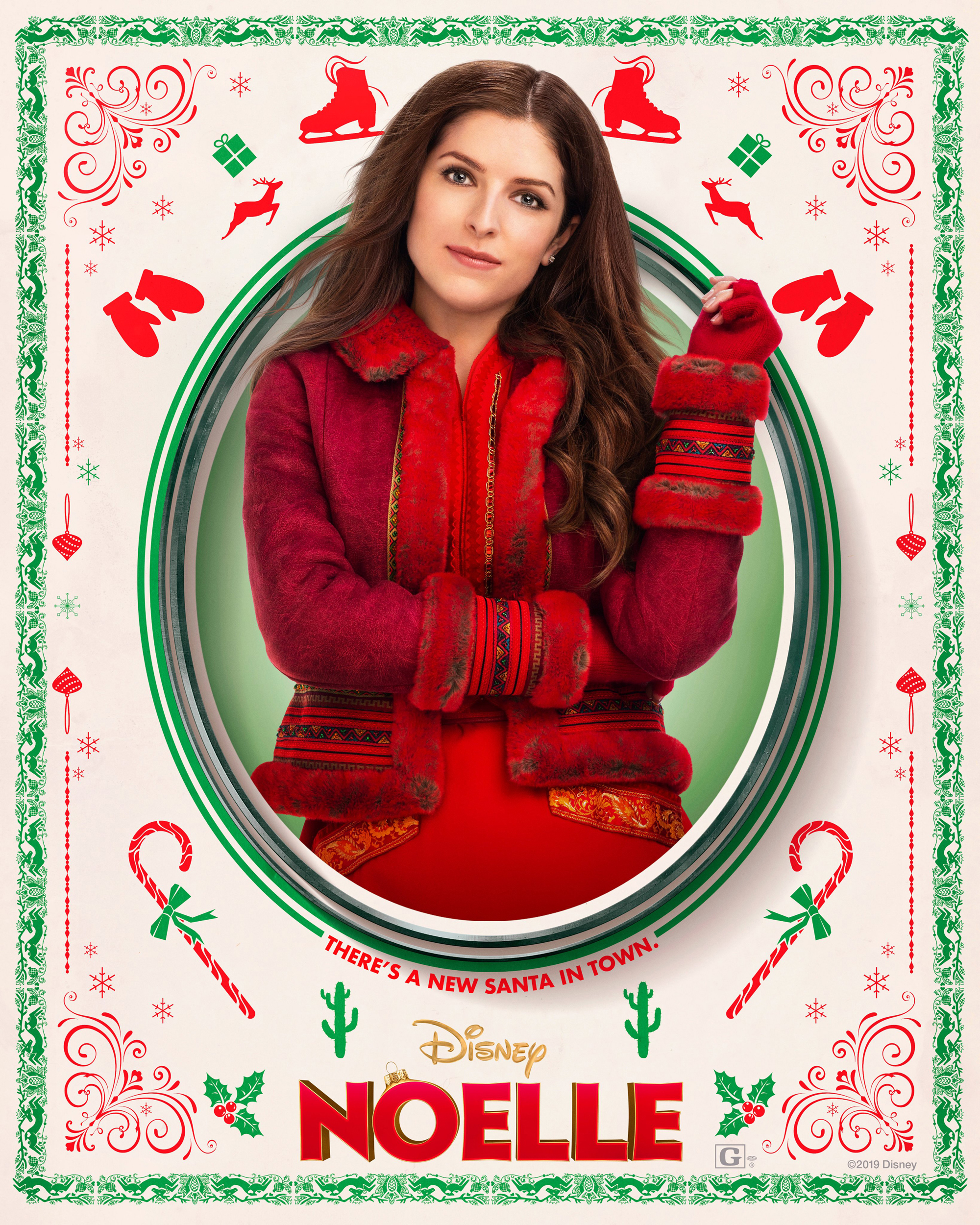 Noelle (2019) Character Poster - Anna Kendrick as Noelle Kringle