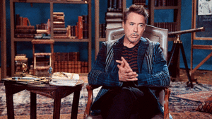  Robert Downey jr. being adorable during his set interview for Dolittle