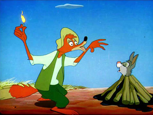  Song of the South (1946) Still - Br'er Rabbit and Br'er raposa