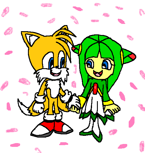 Sonic X Miles Tails Prower and Cosmo the Seedrian.