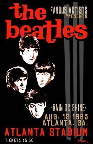  The Beatles Atlanta Stadium 1965 poster