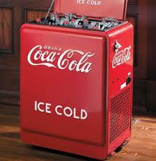  Vintage Coca Cola resfriador, refrigerador