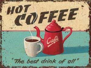  Vintage Coffee Sign ☕