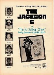  Vintage Promo Ad Jackson 5 1969 Ed Sullivan mostrar