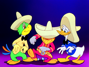  Walt 디즈니 Screencaps – José Carioca, Panchito Pistoles & Donald 오리