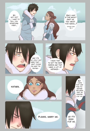  Zuko proposes to Katara (Comic)