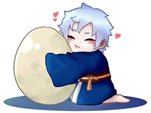 chibi mitsuki with egg