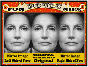  Greta Garbo ~ Fun House Mirror