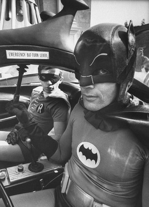 Batman and Robin (rare picture)