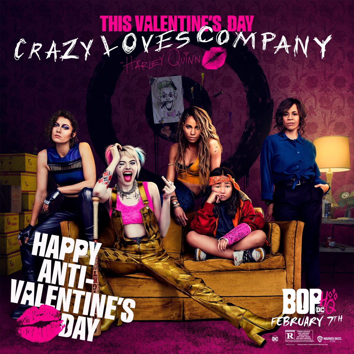 Birds of Prey (And the Fantabulous Emancipation of One Harley Quinn) (2020) Anti-Valentine's Poster