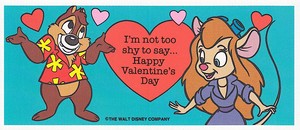 Chip 'n Dale: Rescue Rangers - Valentine's Tag Cards - Dale and Gadget