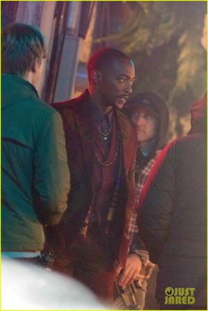  elang, falcon and The Winter Soldier - behind the scenes