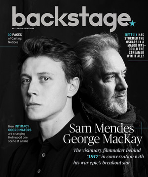 George MacKay and Sam Mendes - Backstage Cover - 2020