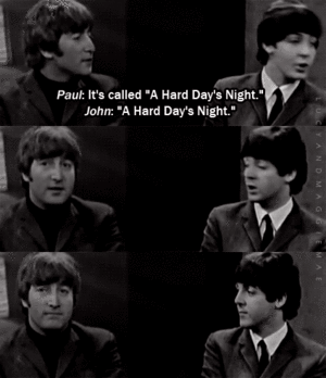  John and Paul pitch 'A Hard Day's Night' 😄