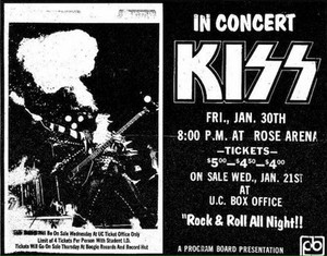KISS ~Mt. Pleasant, Michigan...January 30, 1976 (Alive Tour) 