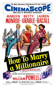  Movie Poster 1953 Film, How To Marry A Millionaire