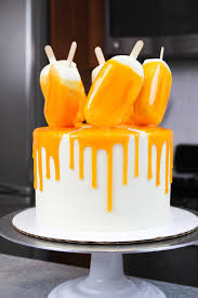  naranja Creamsicle Cake