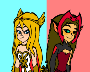 She-Ra Adora and Catra the Bond Friend and Enemy Together.