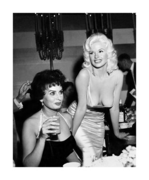  Sophia Loren and Jayne Mansfield