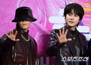  Super Junior at 29th Seoul সঙ্গীত Awards Red Carpet