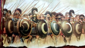  The 700 Thespians phalanx at the Thermopylae battle