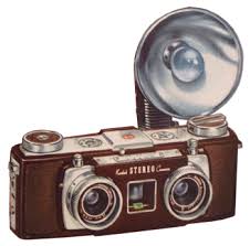  Vintage Kodak Stereo Camera With Flash Bulb