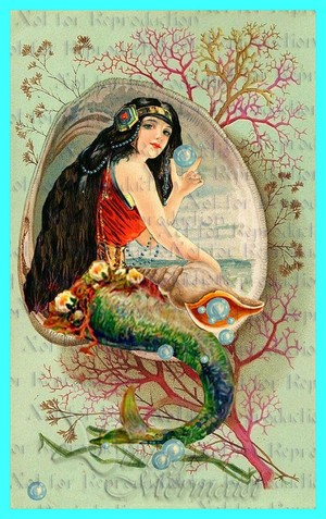  Vintage Mermaid