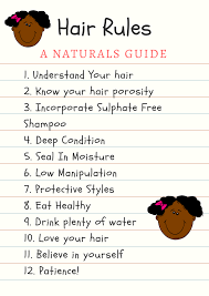  Hair Rules A Natural Hair Guide