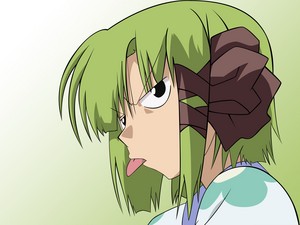  anime PICTURES.NET 16055 2048x1536 shuffle shigure asa girl short hair highres green hair