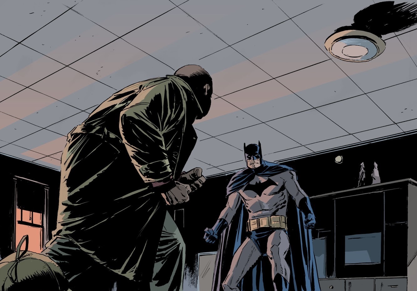 Batman Confronting Elmer Fudd
