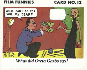  Greta Garbo ~ Film Funnies ~ 1935