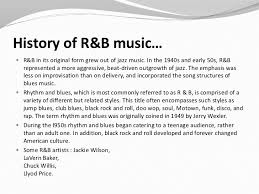  History Of R And B Muzik