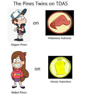  If Dipper and Mabel were Total Drama All-Stars Contestants