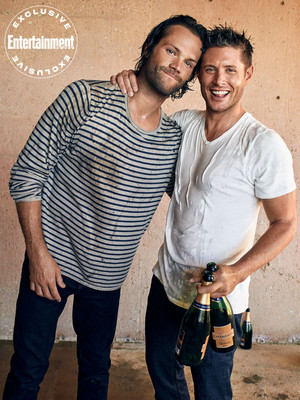 Jared and Jensen -EW exclusive portraits of the Supernatural cast