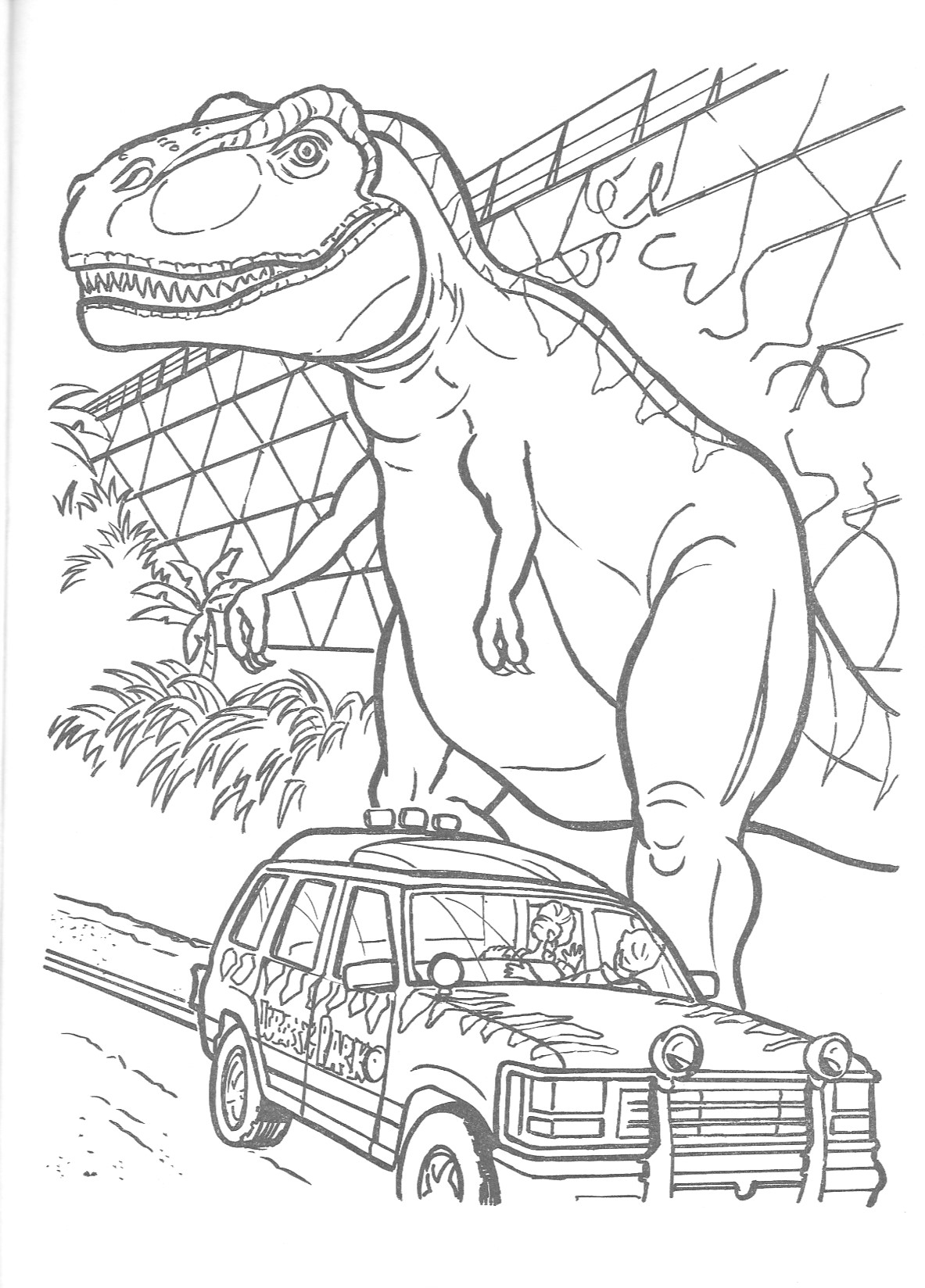Jurassic Park Coloring Pages