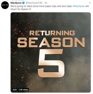  MacGyver returning for Season 5