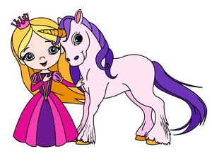  Principessa con cavallo