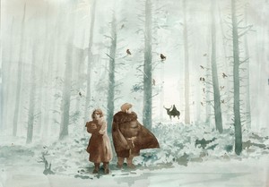  Sam/Gilly Fanart - Long Walk To The uithangbord