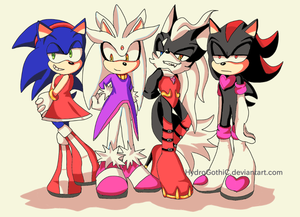  Sonic Guys In Dress!~