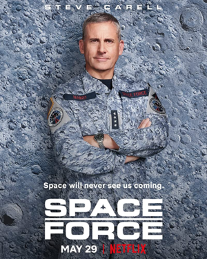  el espacio Force - Season 1 Poster - Steve Carell as General Mark R. Naird