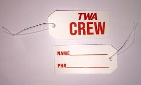  TWA Crew Tag