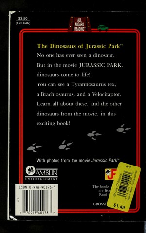  The Dinosaurs of Jurassic Park (All Aboard Reading Book)