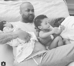  The-Dream with his sons Lord & Heir