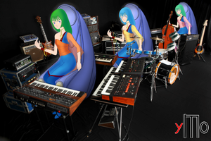 The triumviralis muses are playing Synthesizer