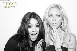  Vanessa Hudgens and Brittany Snow - Guess Photobooth - 2010