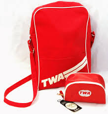  Vintage TWA Travel And Amenity Bag