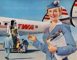  Vintage Promo Ad For TWA