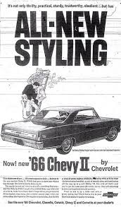  Vintage Promo Ad For The 1966 Chevy II