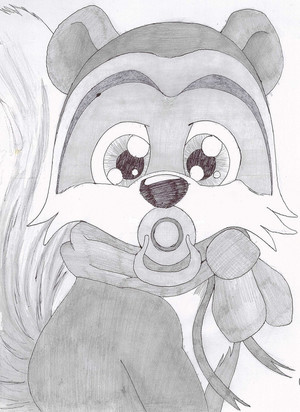 baby raccoon by aussie0 d4ykq9v