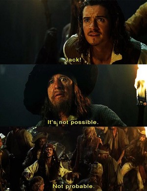  *Barbossa /Jack / Will :Pirates Of The Caribbean*